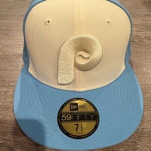 Blue Phillies Fitted World Series Hat